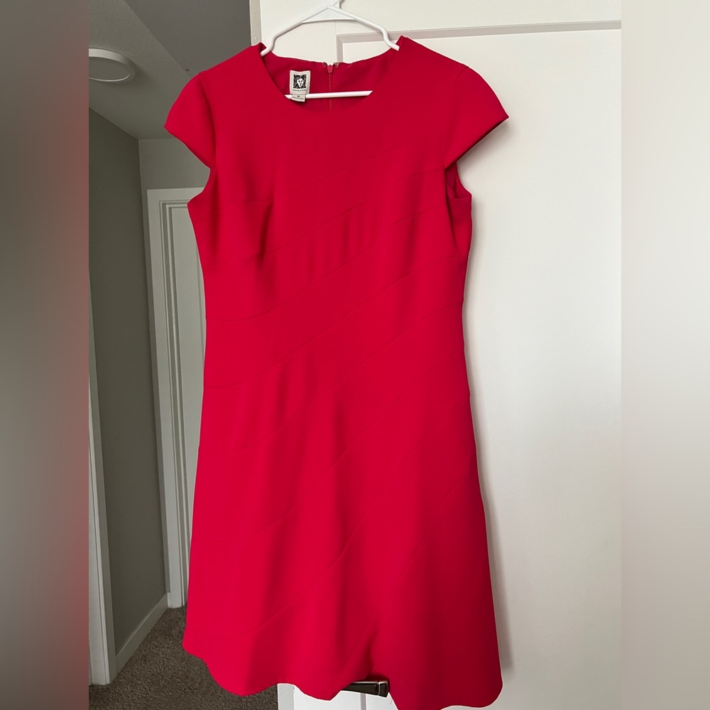Anne Klein Vibrant Rasberry Mini Dress